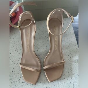Stuart Weitzman Nude Heeled Sandals